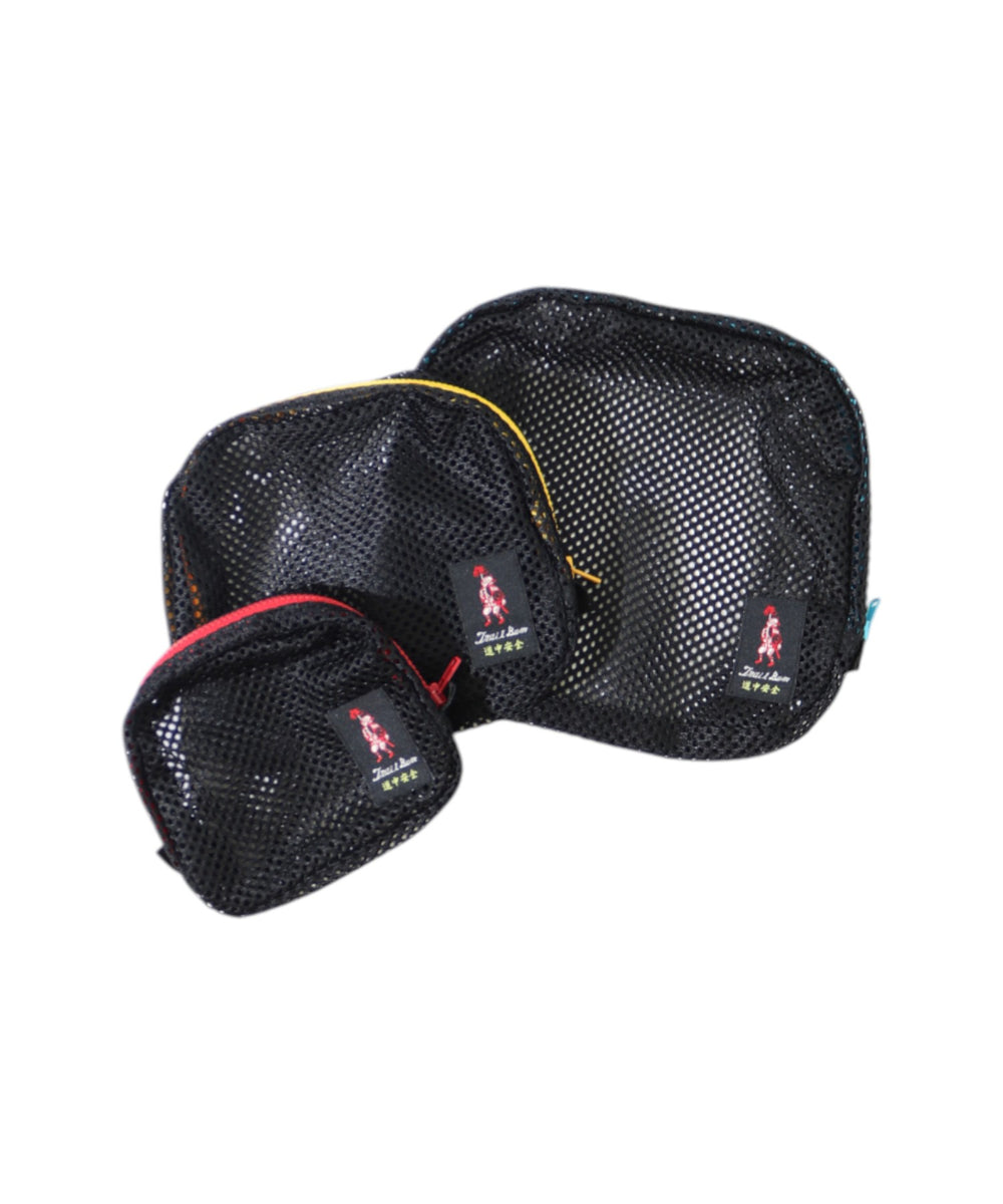 TRAIL BUM【トレイル バム】- MESH ZIP POUCH / メッシュジップポーチ