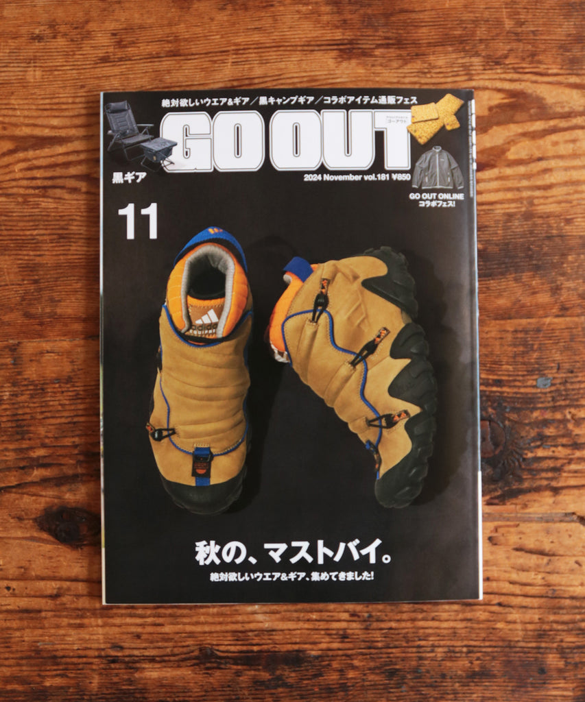 【雑誌掲載のお知らせ】GO OUT 11月号 vol,181