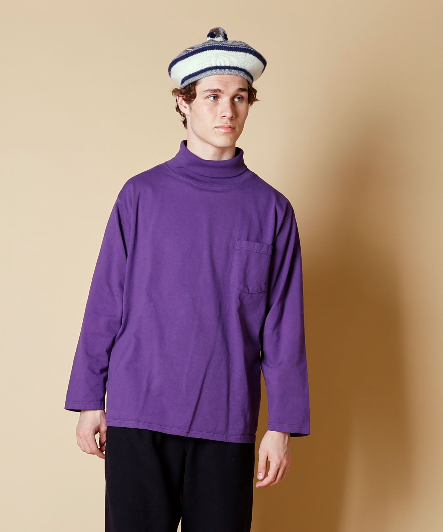 GOODWEAR【グッドウェア】- L/S TURTLE NECK POCKET TEE / ロング