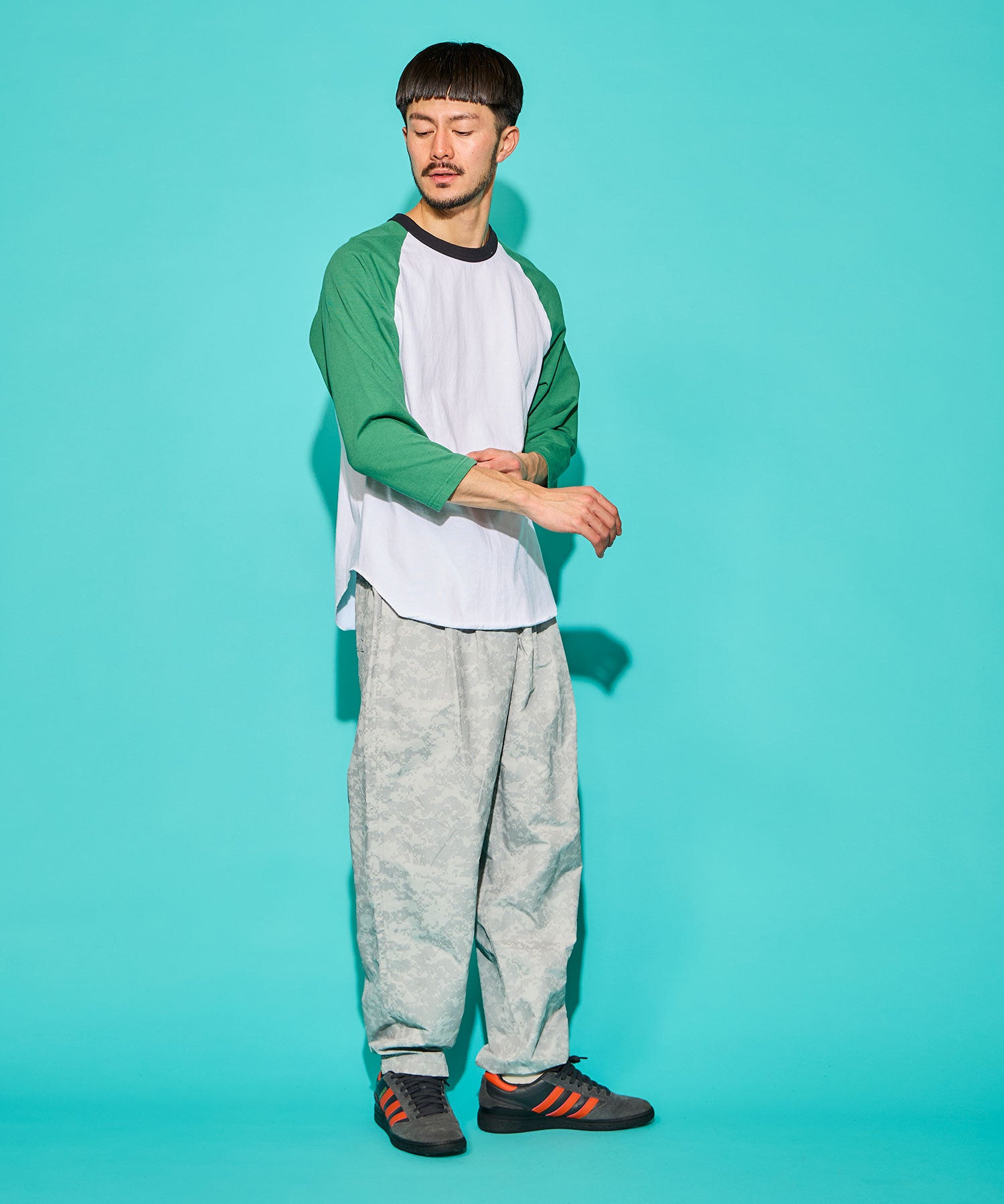 WALLA WALLA SPORT【ワラワラスポーツ】 - 3/4 BASEBALL TEE 3-TONE 