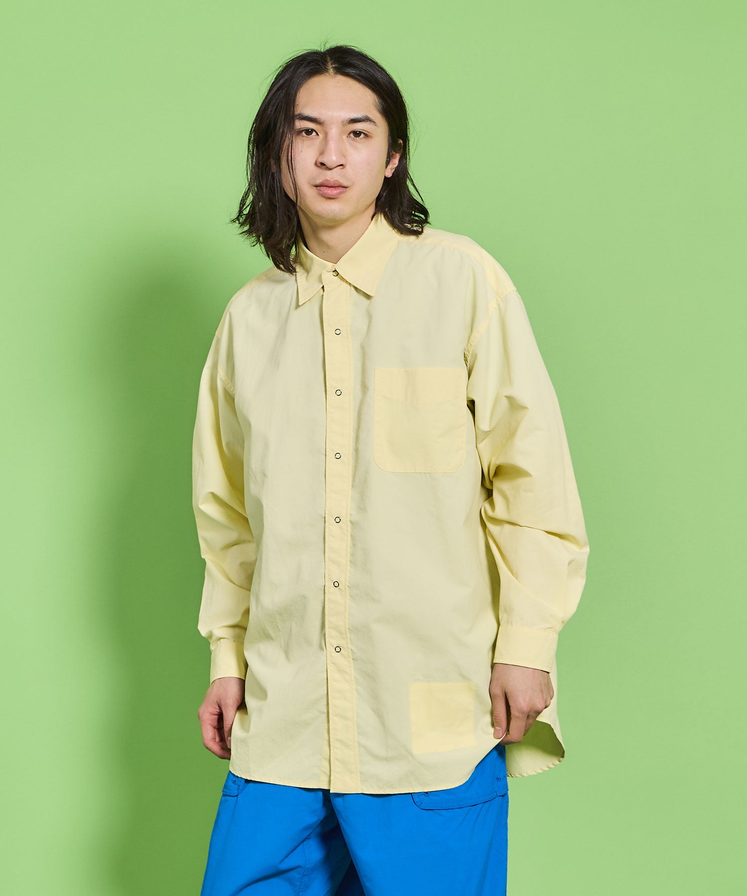 Plantation ラックスcrepeシャツ セール】L/S B.B. SHIRT PV / ロングスリーブ B.B. シャツ PV