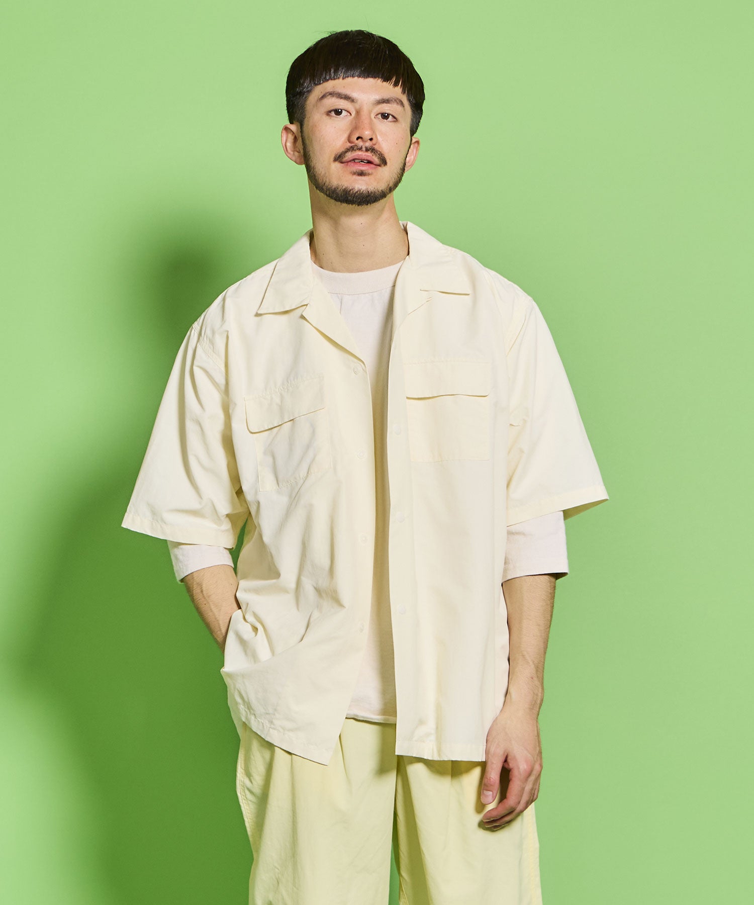 BURLAP OUTFITTER 【バーラップアウトフィッター】- S/S CAMP SHIRT SOLID / ショートスリーブ キャンプシャツ  ソリッド