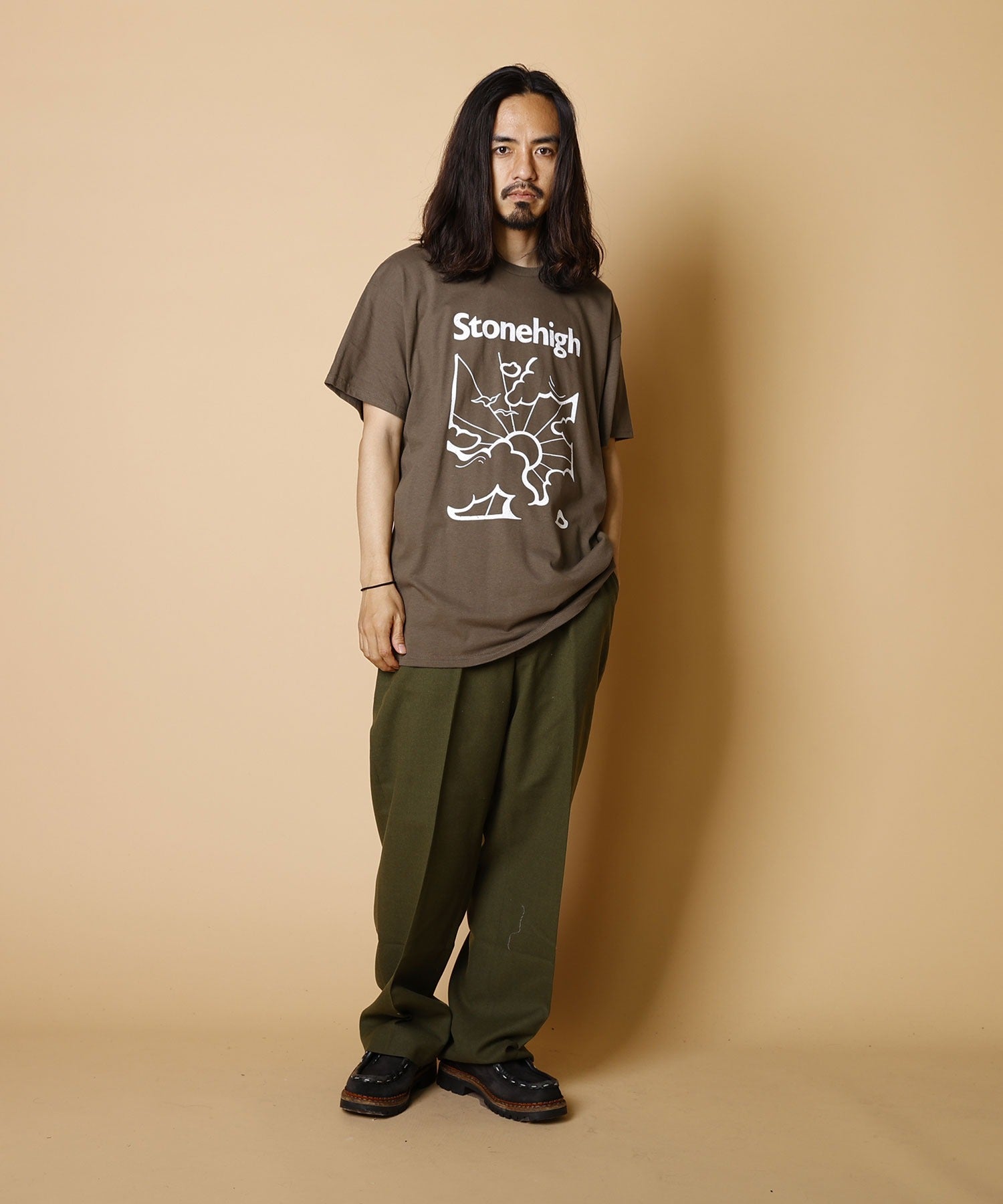 DOWN ON THE CORNER×7 STARS DESIGN 【ダウンオンザコーナー x セブンスターズデザイン】 - S/S TEE  “STONEHIGH & CACTUS” / ショートスリーブティー 