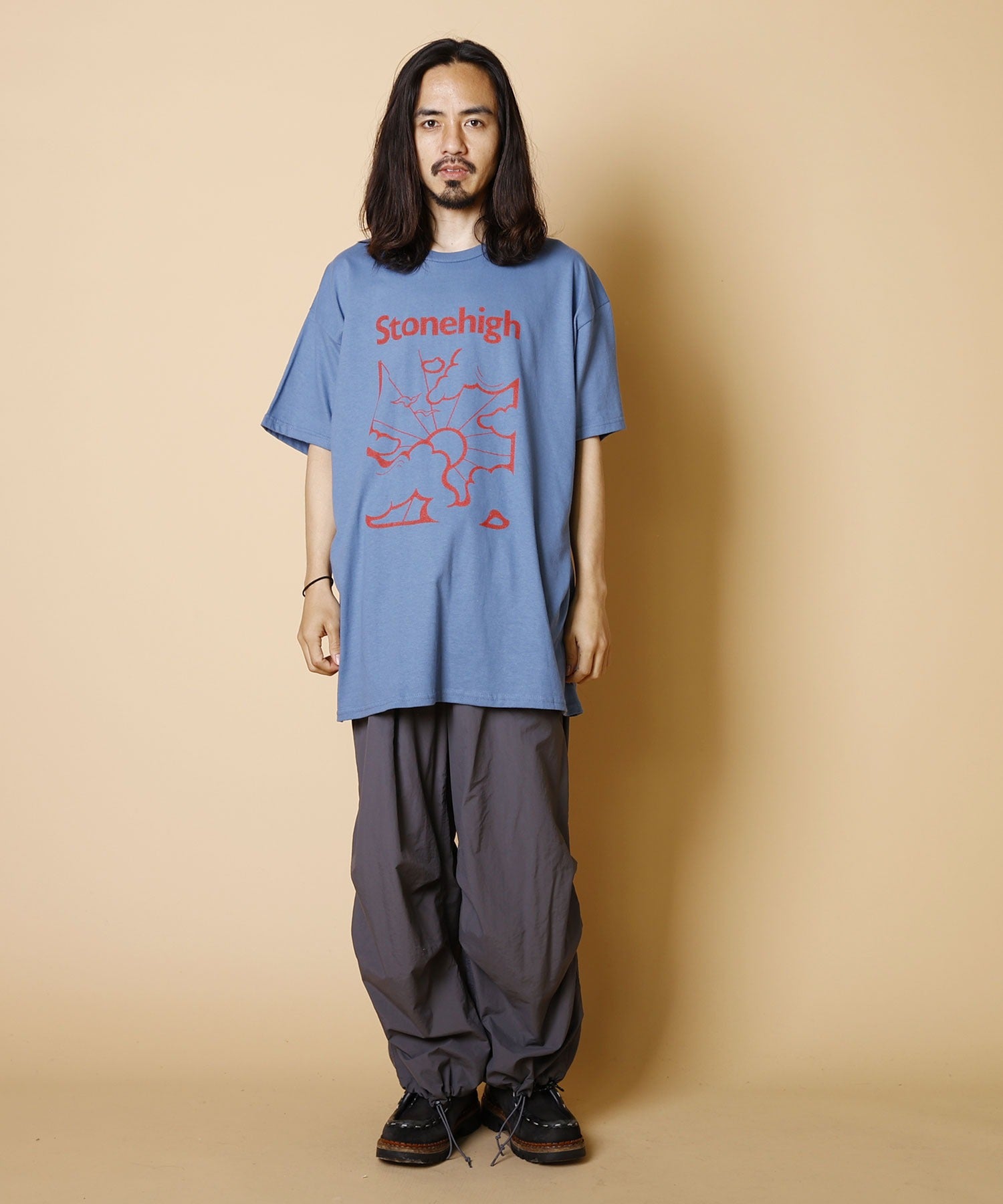 DOWN ON THE CORNER×7 STARS DESIGN 【ダウンオンザコーナー x セブンスターズデザイン】 - S/S TEE  “STONEHIGH & CACTUS” / ショートスリーブティー 