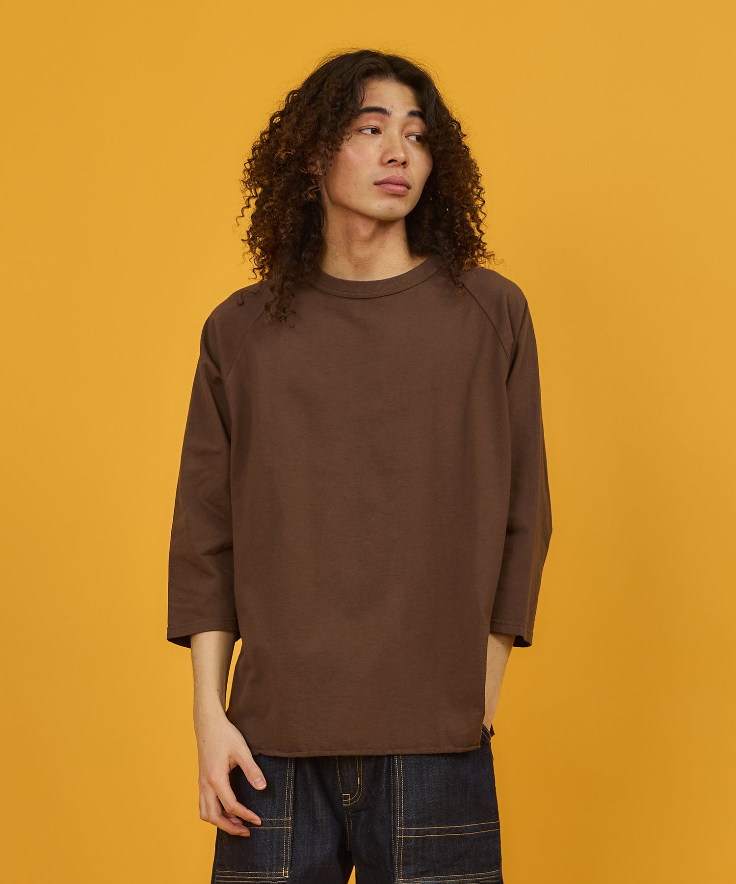 WALLA WALLA SPORT【ワラワラスポーツ】 - 3/4 BASEBALL TEE SOLID / 3