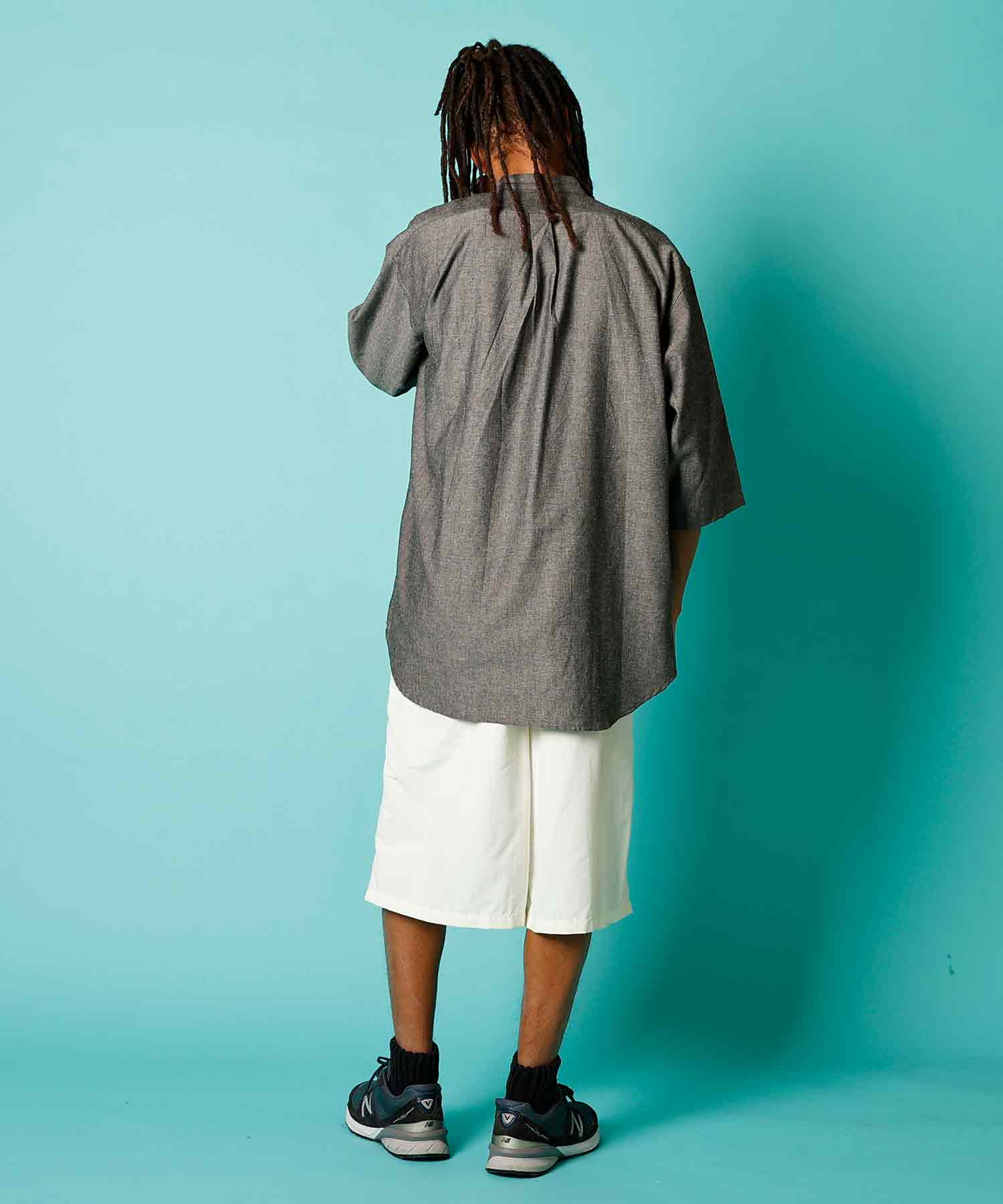 BURLAP OUTFITTER 【バーラップアウトフィッター】 - 3/4 B.C. SHIRT LINEN/ 3/4 バンドカラー シャツ リネン