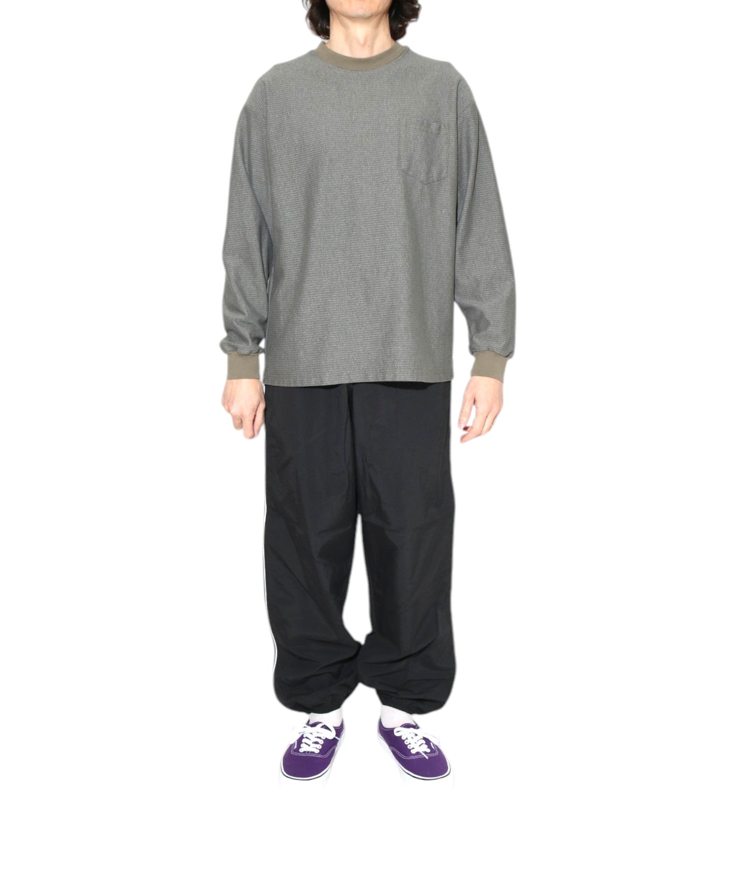 WALLA WALLA SPORT【ワラワラスポーツ】- US MADE JACQUARD ST POCKET TEE / ユーエス メイド ...