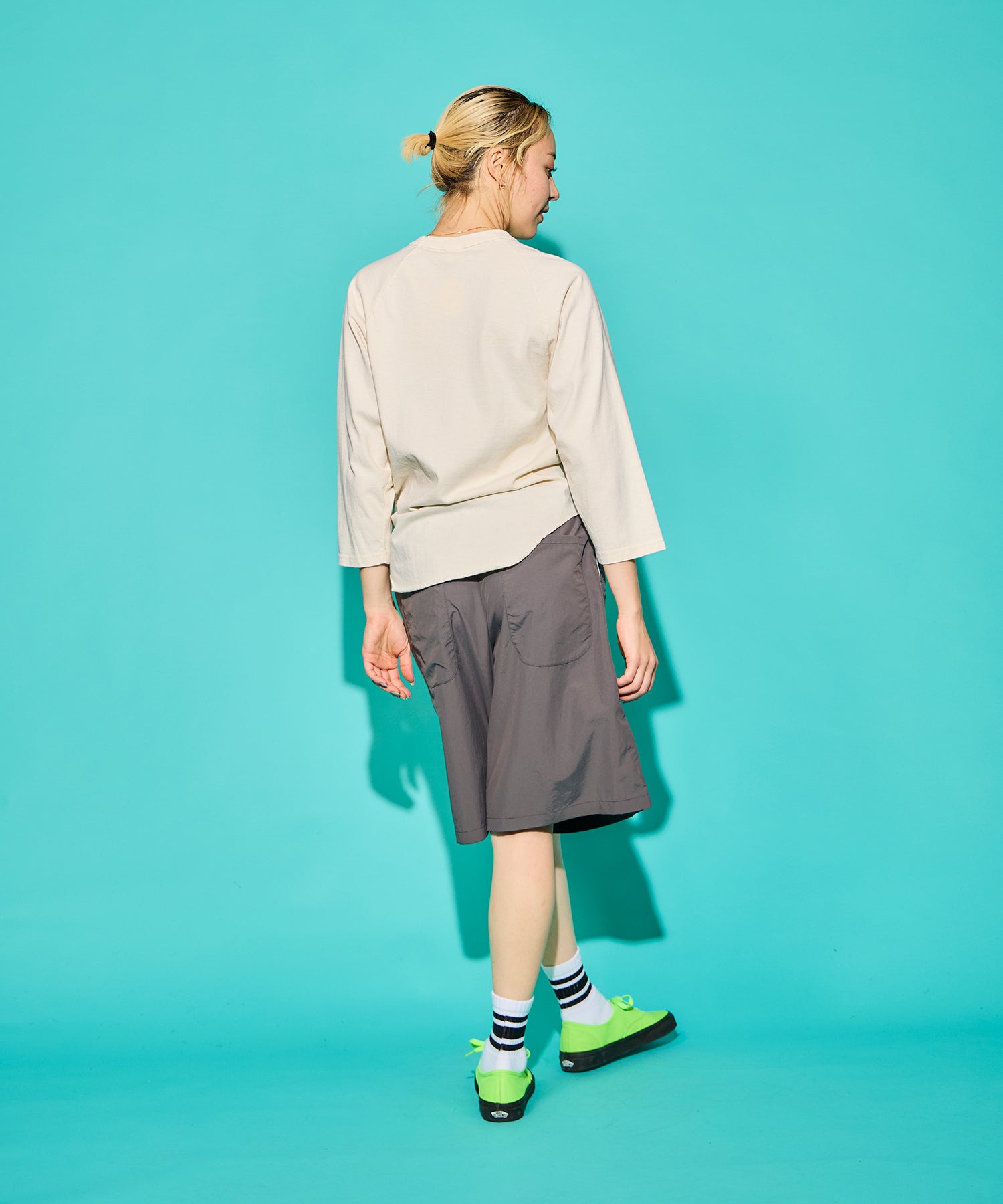 WALLA WALLA SPORT【ワラワラスポーツ】 - 3/4 BASEBALL TEE SOLID / 3/4 ベースボール T ソリ ...