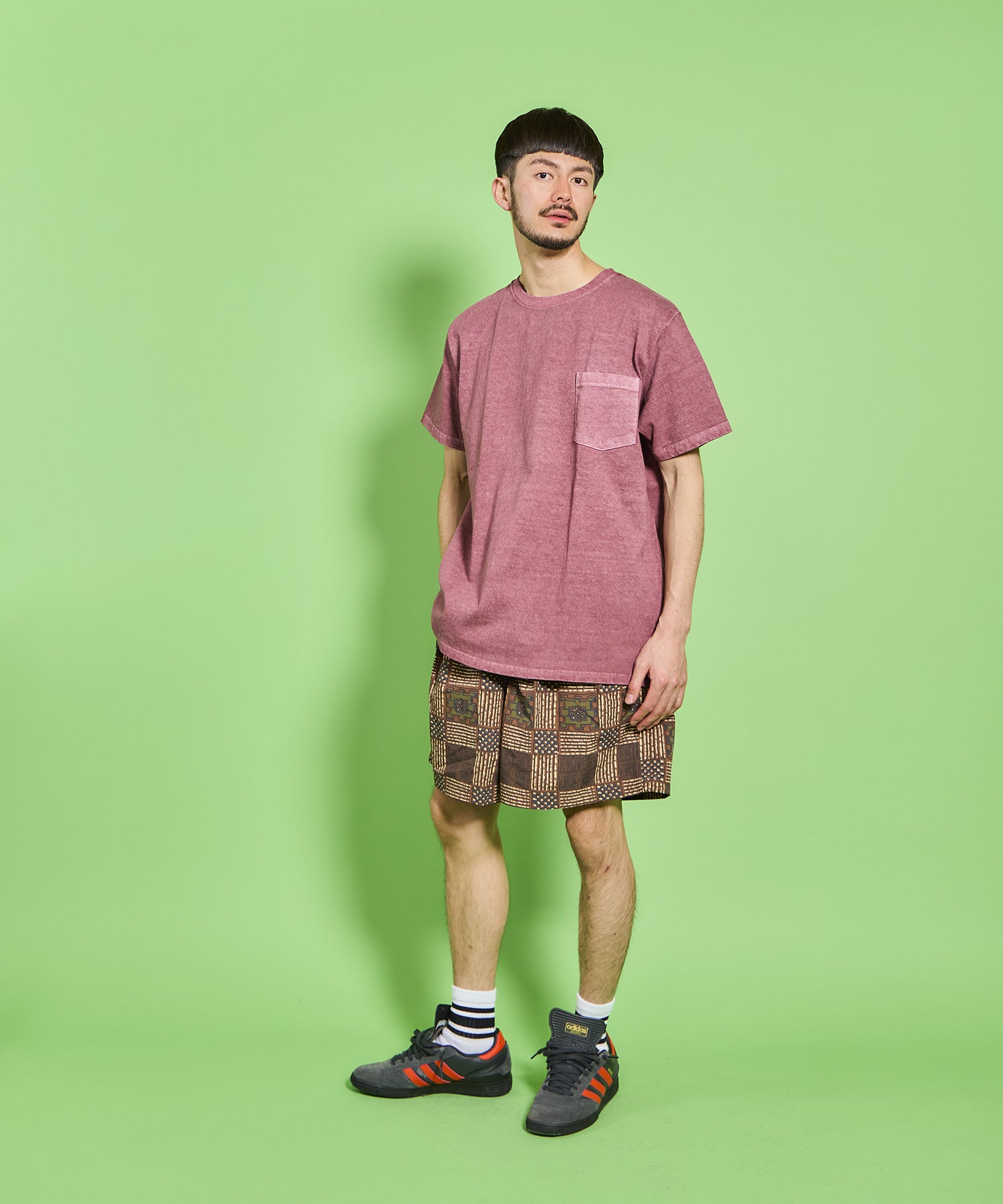 BURLAP OUTFITTER 【バーラップアウトフィッター】 - TRACK SHORT PRINTED / トラックショーツ プリンテッド