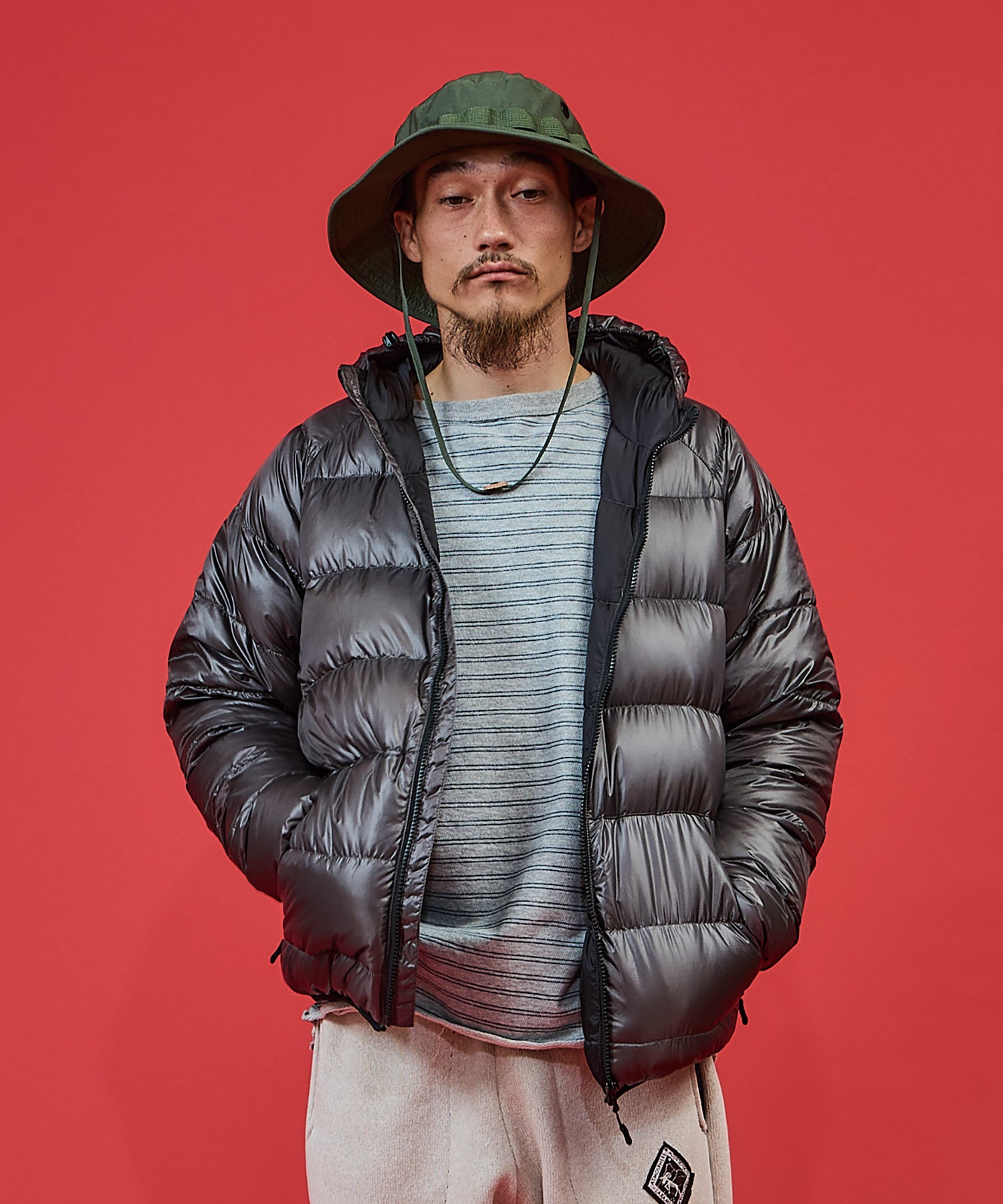 TRAIL BUM【トレイル バム】- NOT BAD DOWN HOODIE / ノットバッド