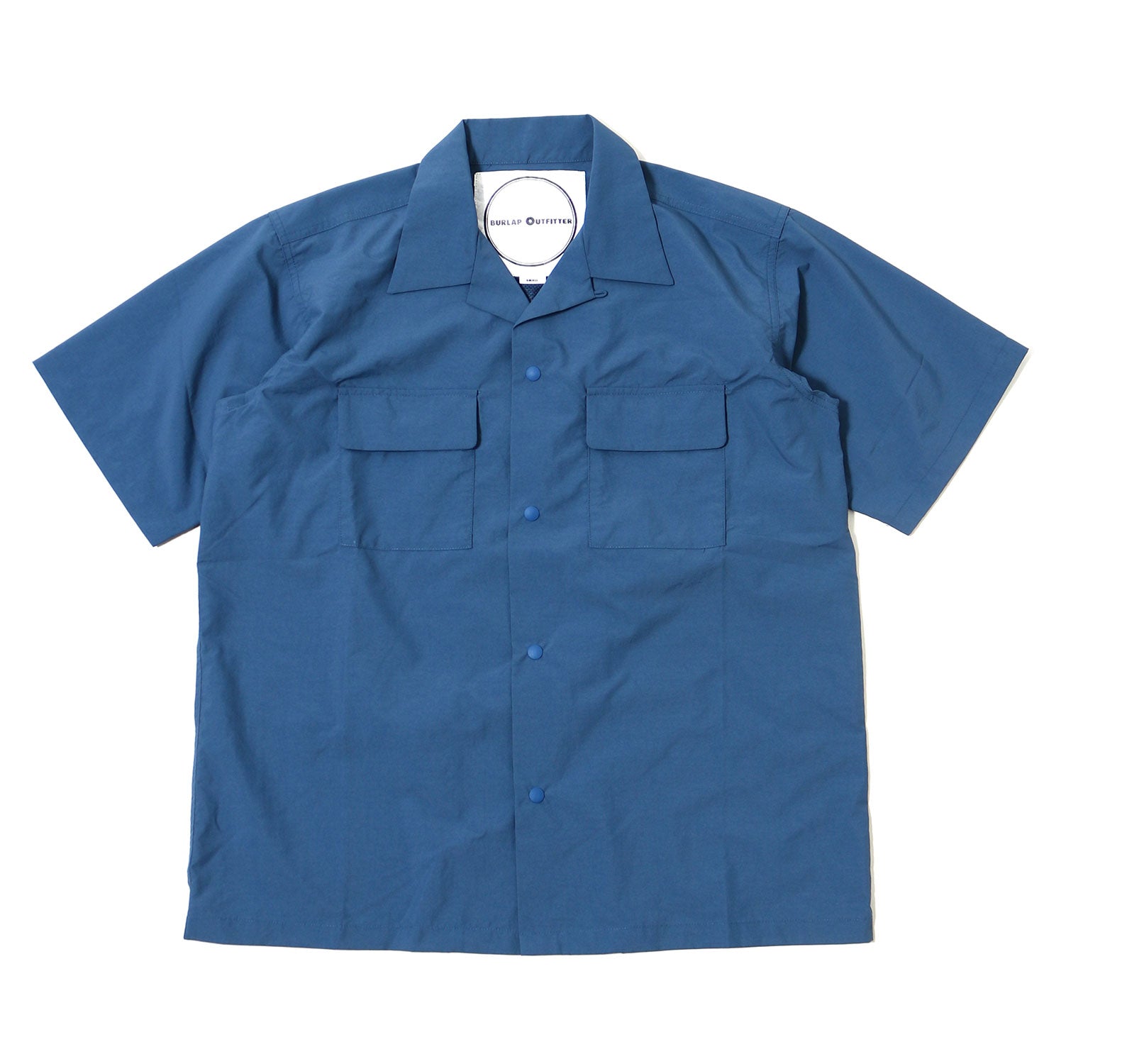 BURLAP OUTFITTER 【バーラップアウトフィッター】- S/S CAMP SHIRT SOLID / ショートスリーブ キャンプ –  SAWINTO