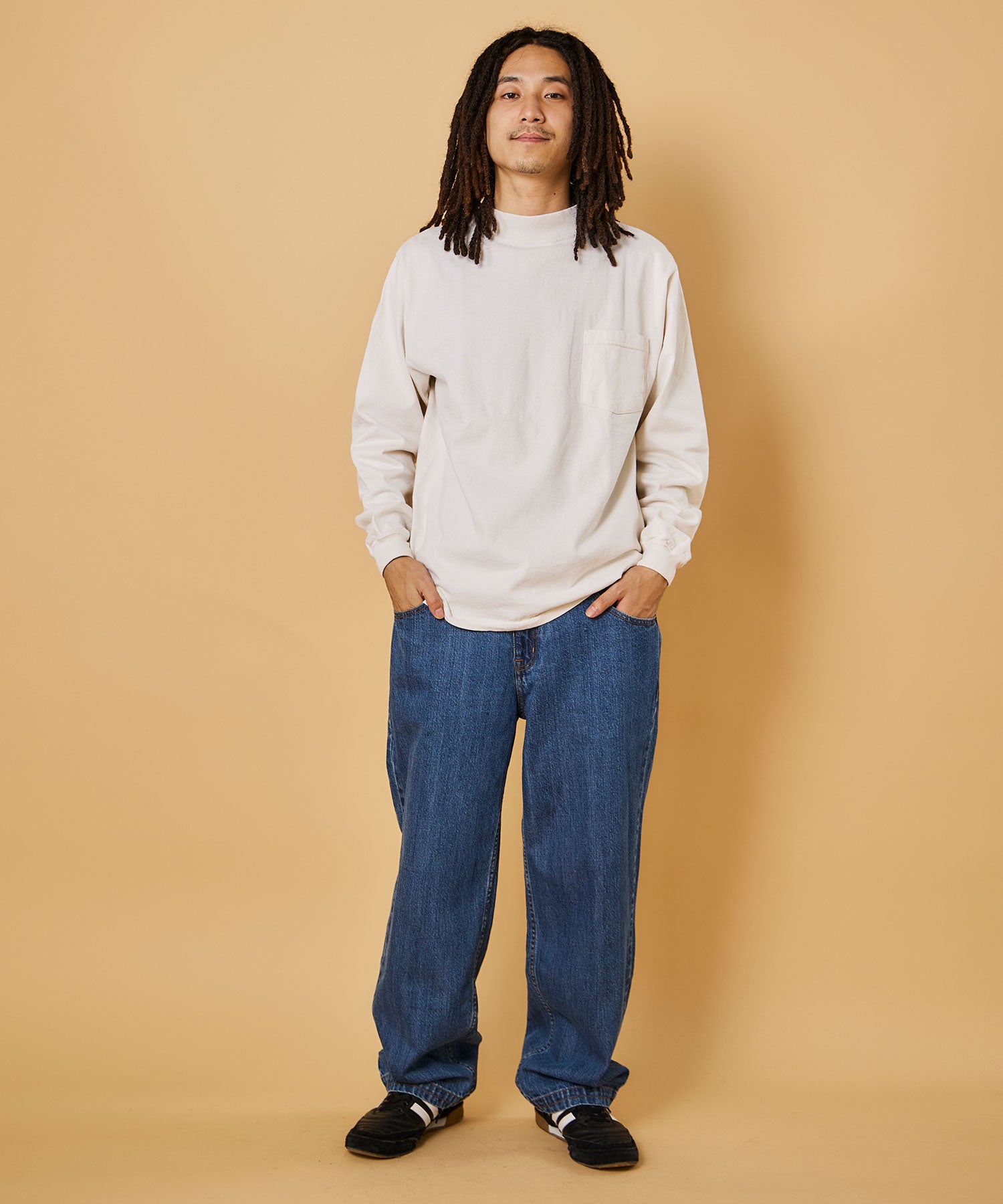 ウォーキング・ランニングウェア DENIM BIG POCKET PANTS MOCK NECK H/S TEE ウォーキング・ランニングウェア DENIM BIG POCKET PANTS MOCK NECK H