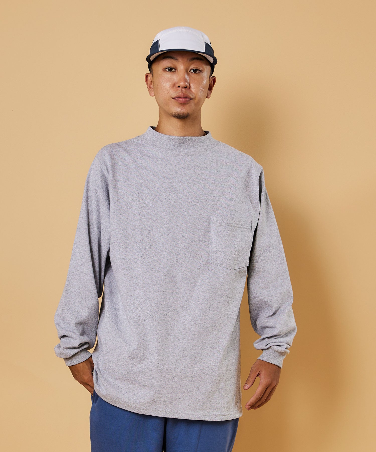 GOODWEAR【グッドウェア】 - L/S MOCK NECK POCKET TEE /ロングスリーブ モックネック ポケット Ｔ