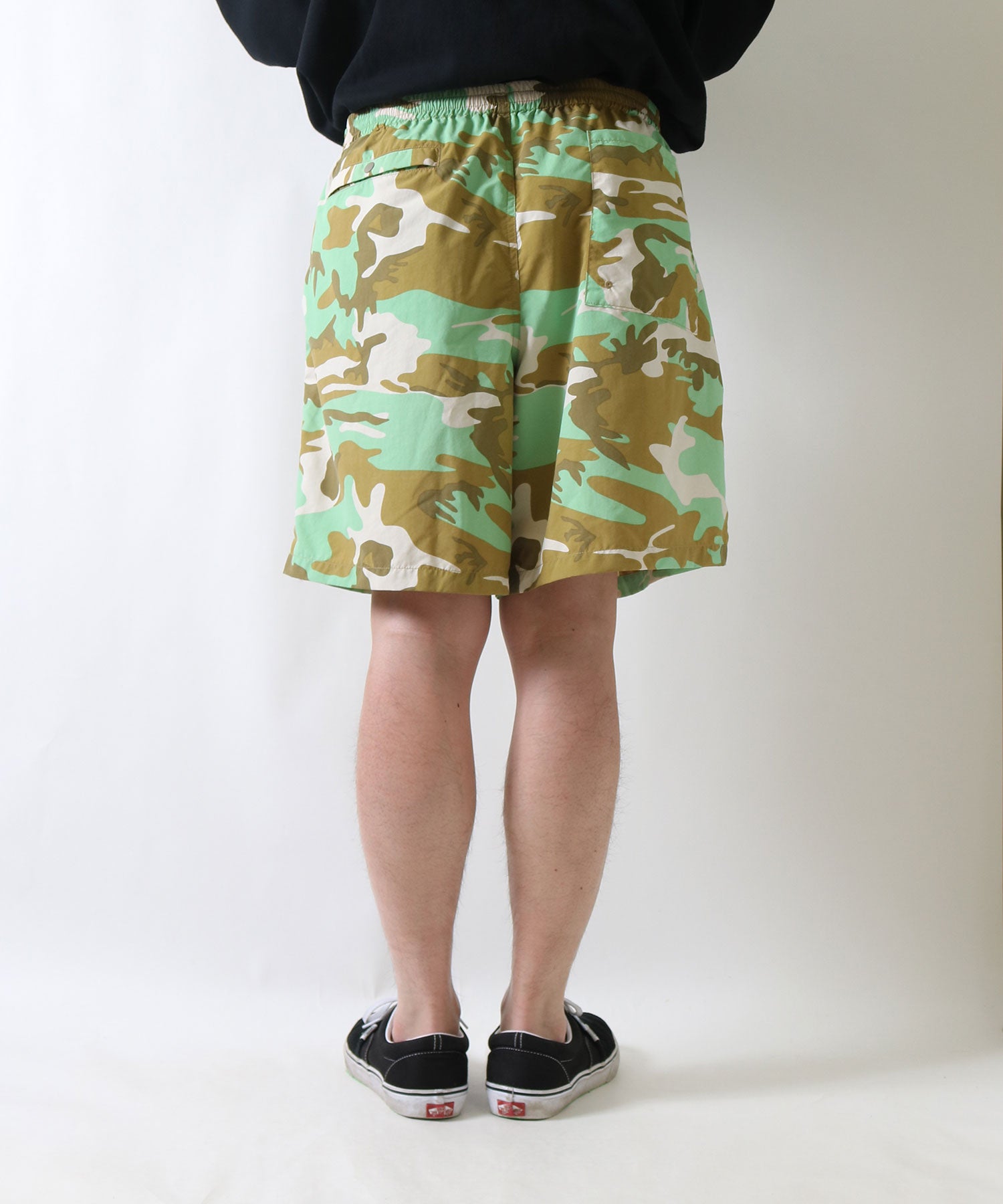 BURLAP OUTFITTER 【バーラップアウトフィッター】 - TRACK SHORT PRINTED / トラックショーツ プリンテ –  SAWINTO