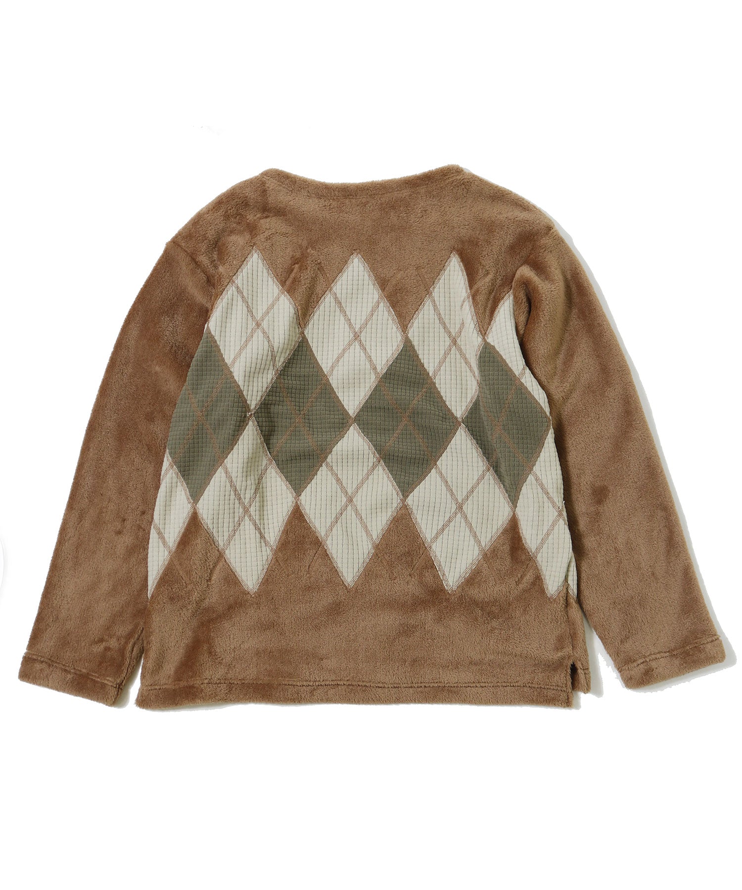 BURLAP OUTFITTER 【バーラップアウトフィッター】 - ARGYLE FLEECE CREW TOP