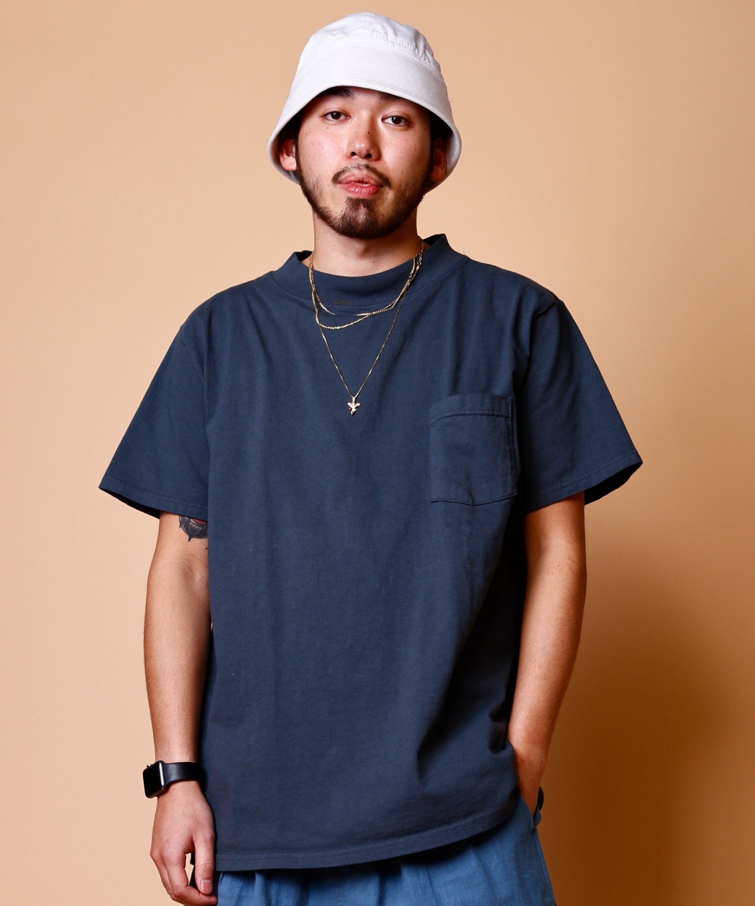 GOODWEAR【グッドウェア】 - S/S MOCK NECK POCKET TEE /ショートスリーブ モックネック ポケット T